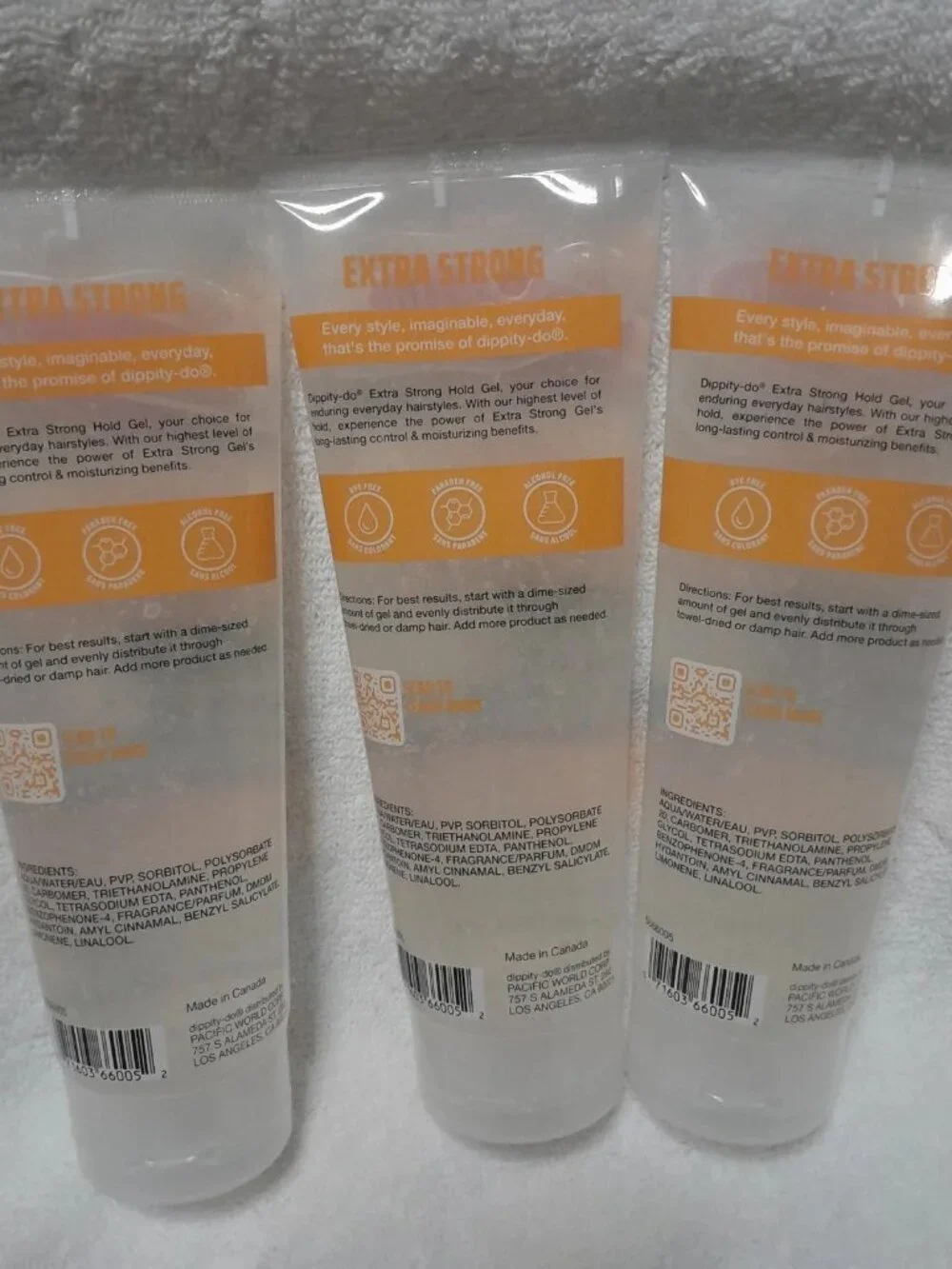 Original DIPPITY-DO Extra Strong Hold Hair Gel, 10+,Moisturizing Formula (3X)